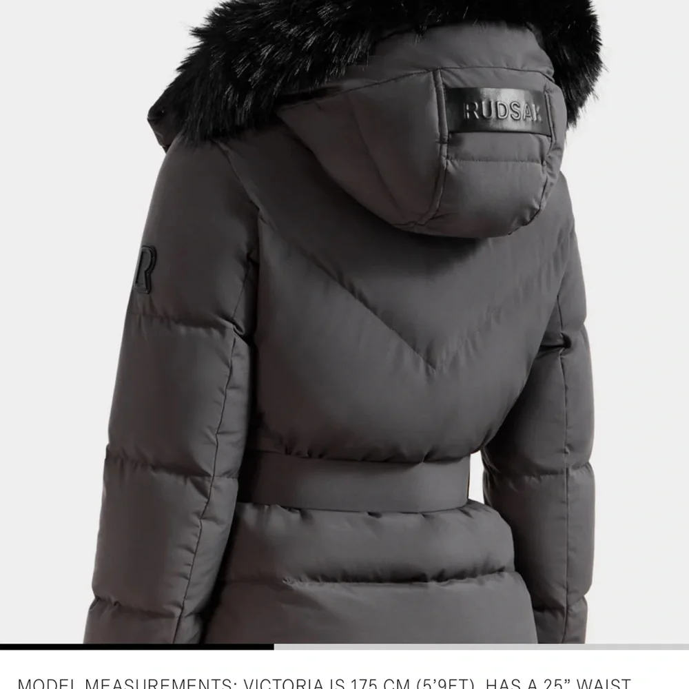 RUDSAK Charcoal Puffer Jacket with Belt - Picture 2 of 6